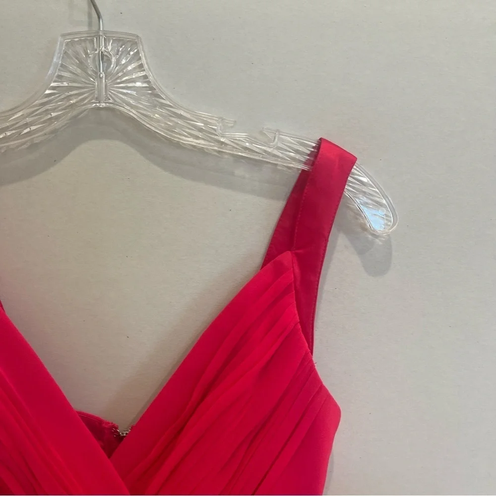 NWT Lipsy London Mini dress pink chiffon gold beaded studded prom